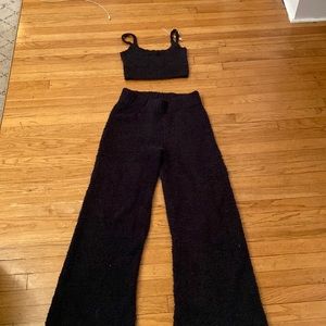 SKIMS cozy knit tank and pants